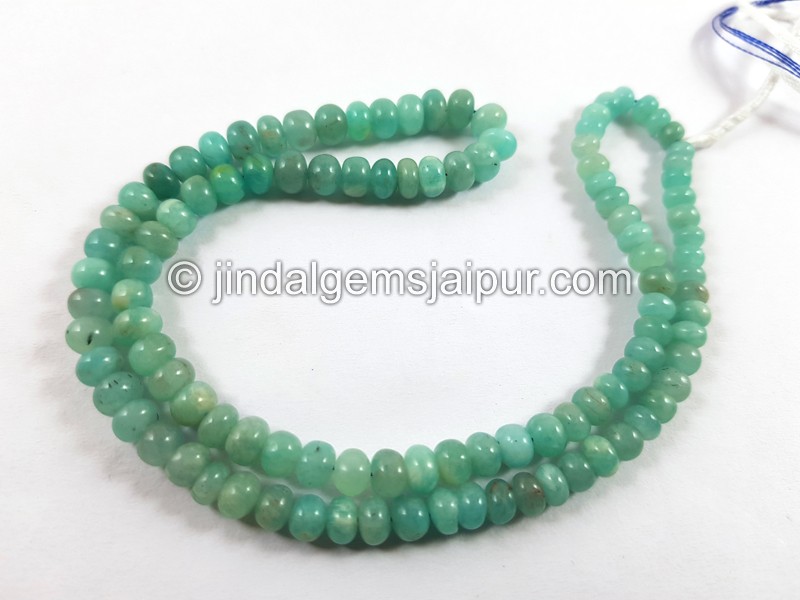 Amazonite Smooth Roundelle Beads